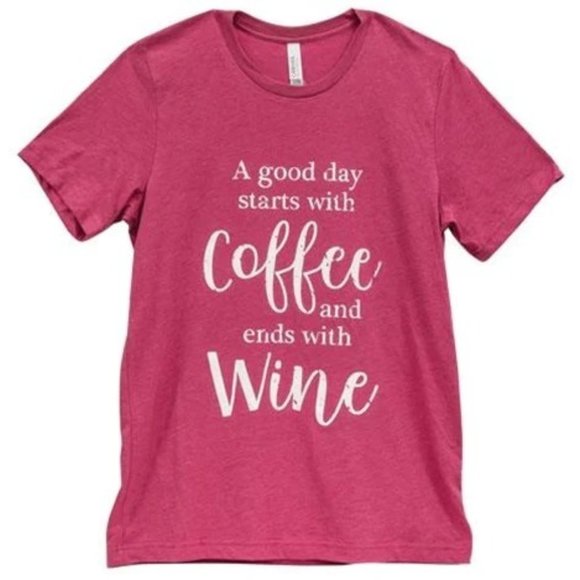 A Good Day Starts with Coffee T-Shirt - Picture 1 of 1